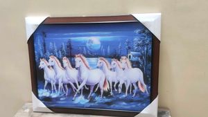 7 Horses 3D Painting