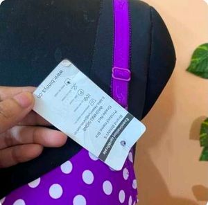 Purple Polka Dot Padded Bra