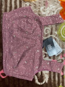 Embroidered Pink Blouse