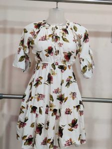 Floral Print Off-Shoulder Dress