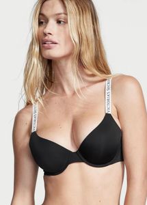 Victoria's Secret Black logo Bra