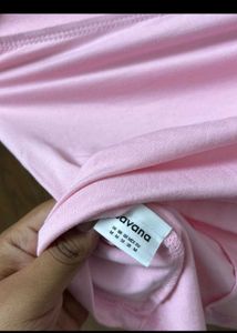 Pink Strapless Tube Top