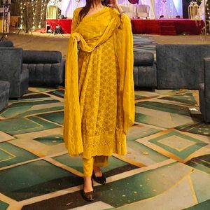 Elegant Embroidered floral suit