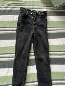 Zara Black Wash Skinny Jeans