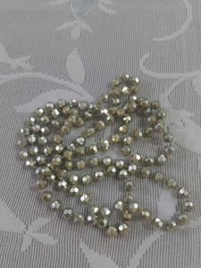 Sparkling Faceted  Gold/ Siver Bead Necklace