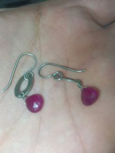 Real Vintage Ruby Earrings USA