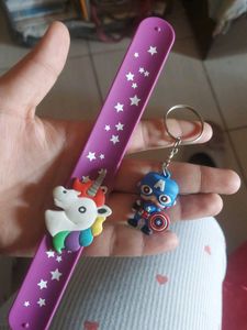 Kids' Bracelet and Keychain Set