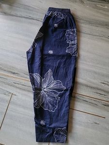 Stylish Blue Kurta with White Floral Print