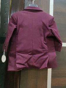 Boys' Burgundy Suit Set