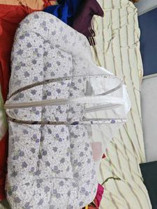 Floral Baby Lounger with Mosquito Net