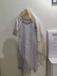Elegant handwork Kurta with Dupatta Set