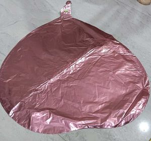 10 pcs 18inch pink gold  heart foil balloons