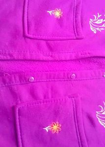 Purple Casual Sweater