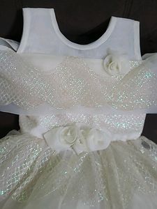 Beautiful Off White Baby Frock