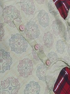 sea Green Printed Kurta