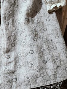 White Kurti Set