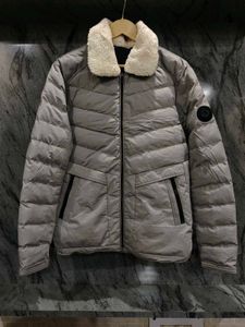 Men's Puffer Jacket with Sherpa Collar