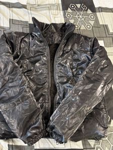 Shiny Black Puffer Jacket