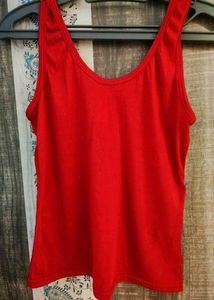 Clovia Camisole Royal Blue/Blood Red