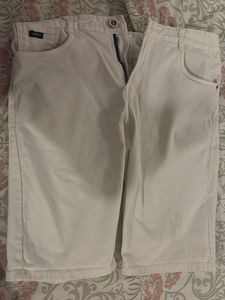 White Cropped Trousers
