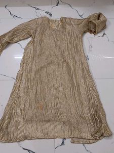 designer dress Elegant Gold Kurta Set with Paisley