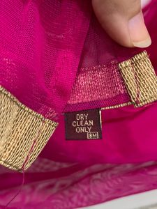 Pink Net Dupatta