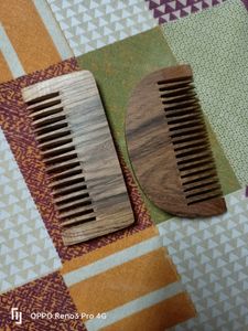 Combo Of 2 Wooden Comb