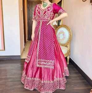 Shahi Gulzar Heavy Embroidered Lehenga SuitSet