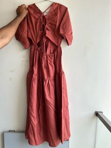 rust dress