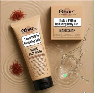 Ghar Magic Soap &amp; Face Wash Set brand new unused