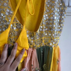 diwali offer !!Rainbow Sequin Gown grab soon