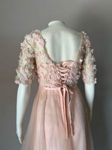 Pink Floral Tulle Gown NO DISCOUNT ❌