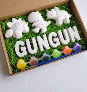 Customized concrete colouring kit for kids activit