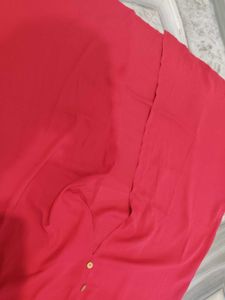 Chic Red Button-Down Midi Dress