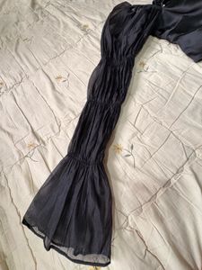Asymmetrical Sleeve Corset Top