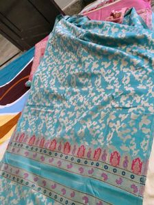 Elegant Teal Kurta Set with Intricate Border