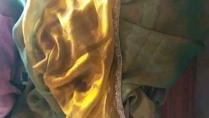 Solid Beads and Stones Saree