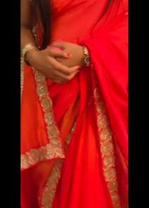 Vibrant Red Saree