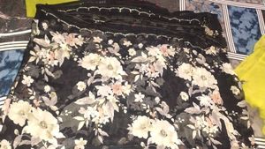 Elegant Floral Print Saree