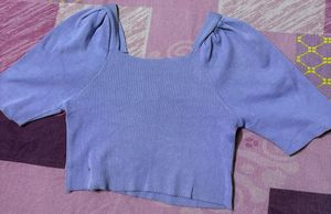 Cute Lavender Crop Top
