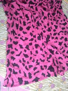 Pink Leopard Print Romper