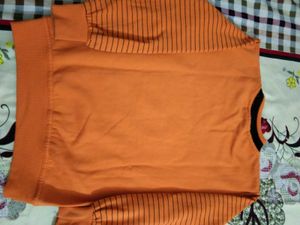 kids orange sweat shirt