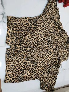 Leopard Print Button-Up Shirt