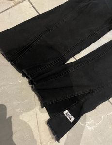 Women's Black Flare Jeans