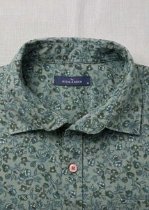 Men's Green Floral Print Shirt