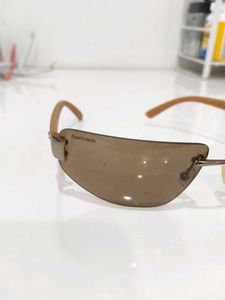 Fastrack Brown Rimless Sunglasses women