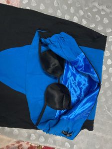 Chic Blue &amp; Black Dress