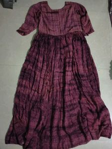 Stylish Purple Tie-Dye Dress