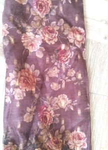 Elegant Floral Print Anarkali Gown