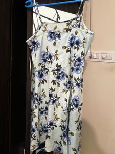 Cute Floral Print Mini Dress